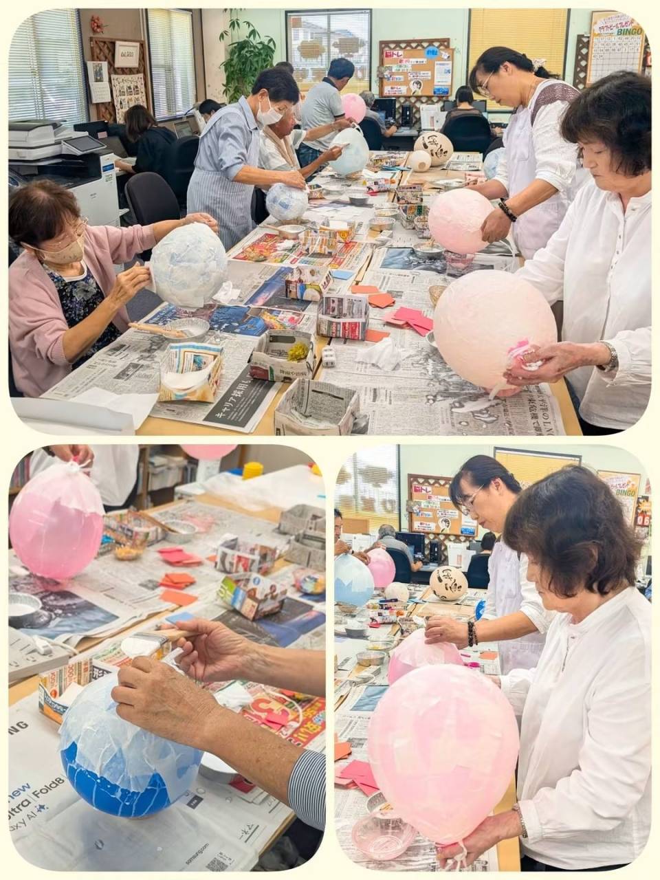 【和風ランプシェード作成講座】ひだまり安土教室
